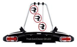 Nosič 4 kol Thule EuroClassic G6 929 + adaptér SPZ a DOPRAVA ZDARMA