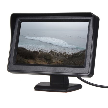 LCD monitor 4,3"černý na palubní desku