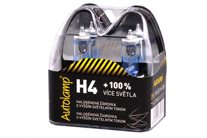 Autožárovky H4 12V 60/55W P43t, +100%, E-homologace 2 ks