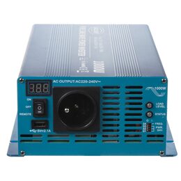 Sinusový měnič napětí z 12/230V, 1000W/displej