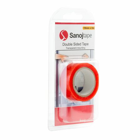 Oboustranná průhledná montážní páska 19 mm x 2m