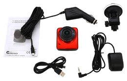Kamera do auta Full HD 2,4"červená GPS