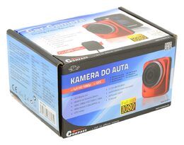 Kamera do auta Full HD 2,4"červená GPS