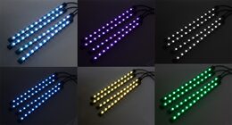 LED podsvětlení vnitřní/vnější RGB 5V USB, bluetooth, 4 pásky