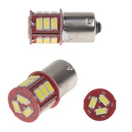 LED BA15s bílá, 12 V, 18LED/5730SMD