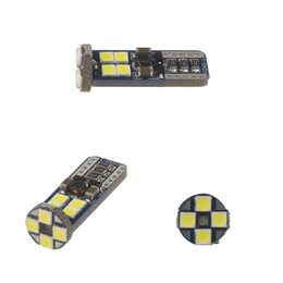 LED T10 bílá, 12-24V, 12LED/3030SMD