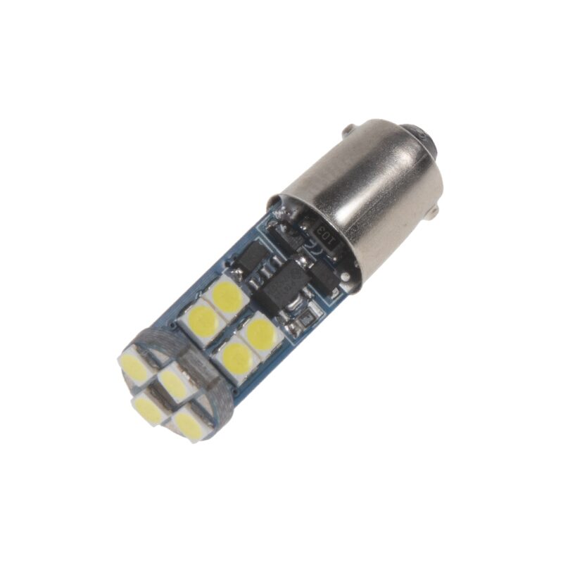 LED BA9s bílá, 12-24V, 12LED/3030SMD