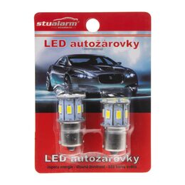LED BA15s bílá, 12V, 13LED/5730SMD