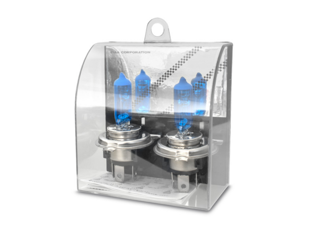Autožárovky PIAA Stratos Blue 6000K H4 - studené bílé světlo s xenonovým efektem
