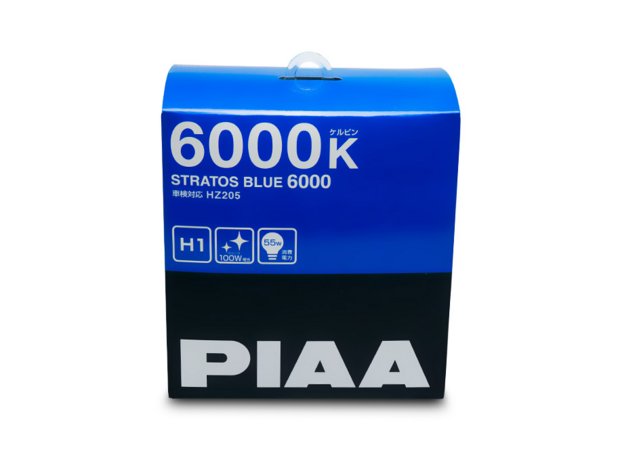 Autožárovky PIAA Stratos Blue 6000K H1 - studené bílé světlo s xenonovým efektem