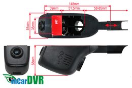 DVR kamera do auta HD, Wi-Fi, Mitsubishi, Subaru, Toyota