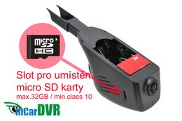DVR kamera do auta HD, Wi-Fi, Mitsubishi, Subaru, Toyota