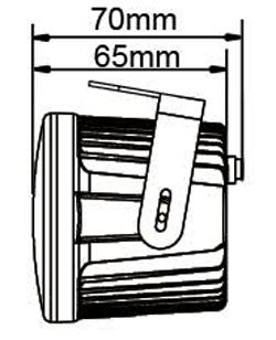 LED světla pro denní svícení, kulatá 70mm, ECE