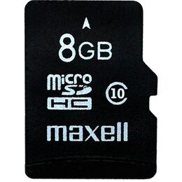 Paměťová karta MAXELL micro SDHC 8GB včetně adaptéru