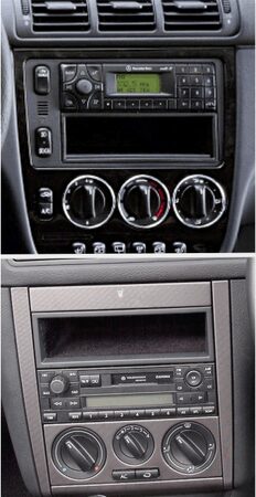 2DIN redukce pro VW Golf IV, Lupo, Passat