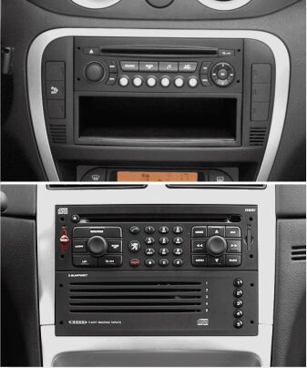 2DIN redukce pro Renault Laguna II, Peugeot 207, 307, Superb, Citroën C2, C3, Fiat Scudo