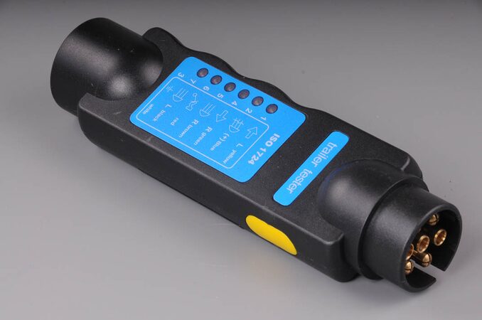 Tester zásuvky přívěsu 7 pólů - 12V