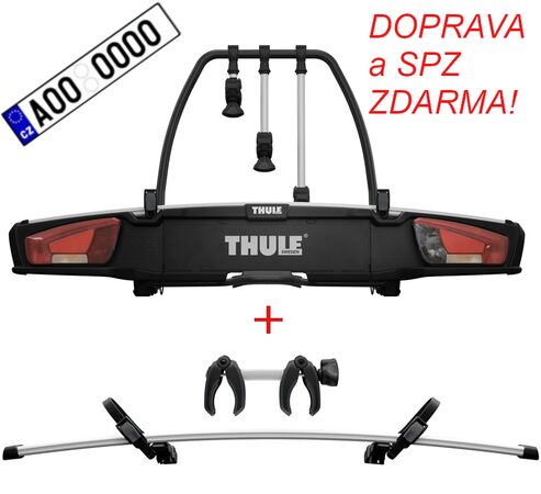 Nosič kol Thule VeloSpace XT 939 + adaptér pro 4. kolo, SPZ a DOPRAVA ZDARMA