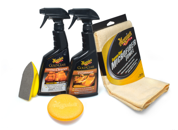 Meguiar's Heavy Duty Leather Care Kit - kompletní sada na čištění a ochranu kůže