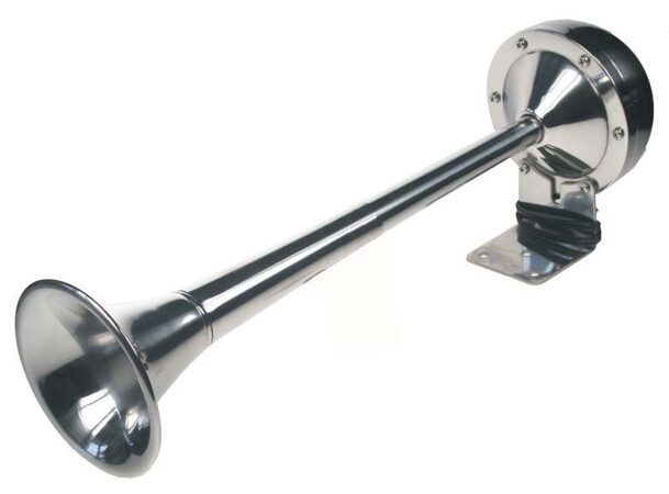 Singl-fanfára 420mm, chrom, 12V, elektromagnetická
