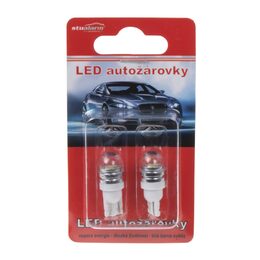 LED žárovka 12V T10 bílá, 1LED/3SMD s čočkou