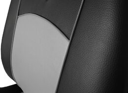 Autopotahy Škoda Octavia I, kožené Tuning, vzadu dělené, bez zadní loket. opěrky, šedé