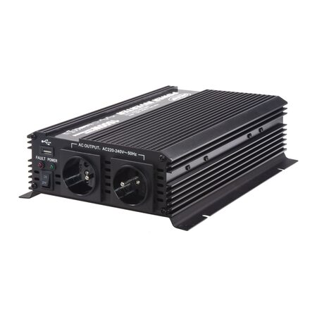 Měnič napětí z 24/230V + USB, 1600W