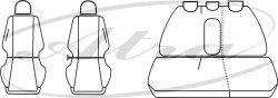 Autopotahy Citroen C5 III, od r. 2008, Dynamic žakar tmavý