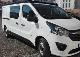 Autopotahy OPEL VIVARO DVOJKABINA CREW VAN, 6míst,od 2016, AUTHENTIC LEATHER, černobéžové