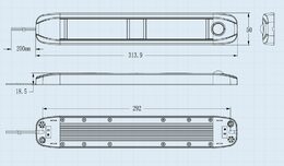 LED osvětlení interiéru univerzální 12-24V 36LED, ECE R10