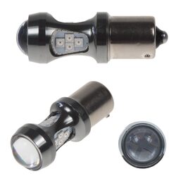 x LED BAU15s červená, 12-24V, 16LED/3030SMD