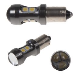 LED BA9s bílá, 12-24V, 9LED/3030SMD