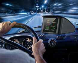 Palubní DISPLEJ 2,6" LCD, GPS měřič rychlosti