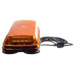 LED rampa, oranžová, magnet, 24x LED 1W, ECE R10