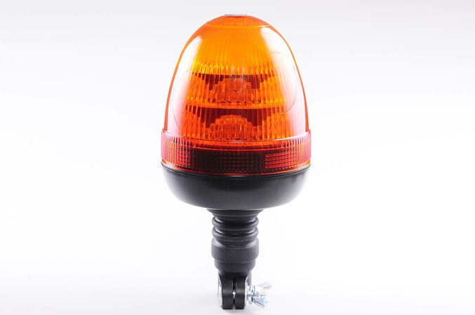 LED maják, 12-24V, oranžový, na držák, 16x3w, homologace