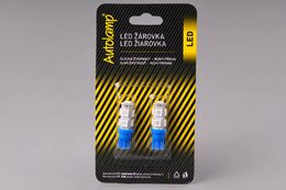 LED T10 modrá,12V 5W 9xLED5050 - 2ks