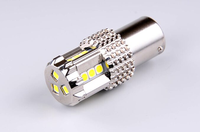 LED autožárovka BA15s bílá, 12V, CANBUS 1000lm