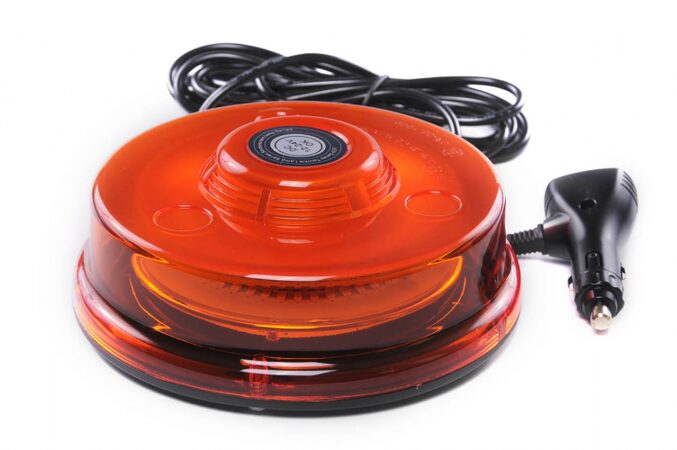 PROFI LED maják UFO II 12-24V 48x0,5W oranžový magnet ECE R65 70x165mm SMD5730