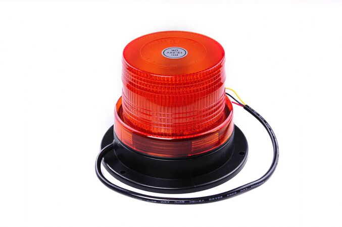 PROFI LED maják 12-24V 40x1W oranžový fixní , ECE R65 130x95 mm