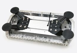 LED světelná rampa oranžová, magnet, 56x3W, ECE R65