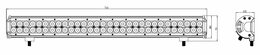 LED rampa, 60x3W, 710x80x65mm, ECE R10