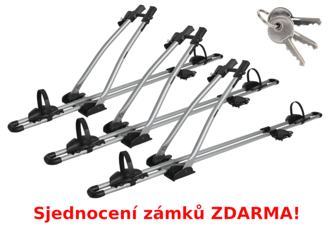 Nosič kol Thule Freeride 532 - sada 3 kusů se stejnými zámky