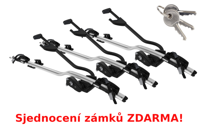 Nosič kol THULE ProRide 598 - sada 3 kusů se stejnými zámky