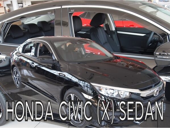 Ofuky oken - Honda Civic Sedan r.v. 2017-> (+zadní)