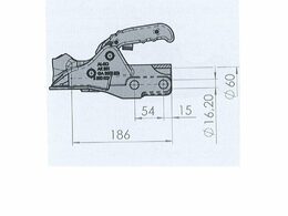 Kloub AK 351, 3500 kg / 60 mm, AL-KO