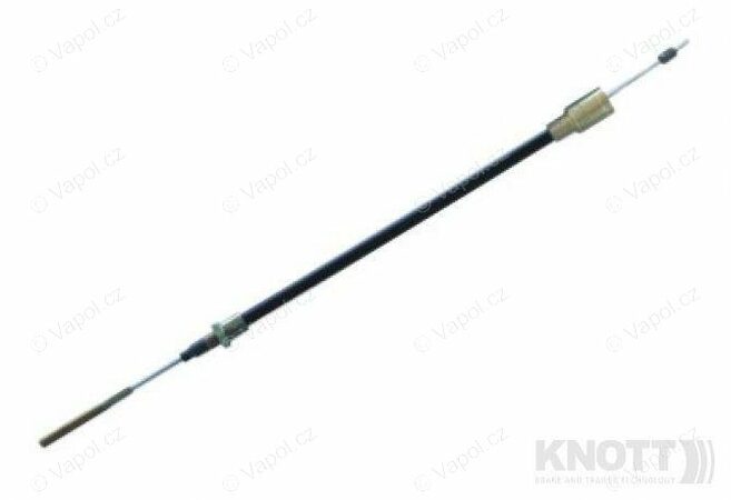 Brzdové lanko 1030/1240 mm, závitové, Knott