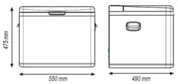 Kompresorová autolednička Indel B TB45A, 12/24V/230V 45 litrů