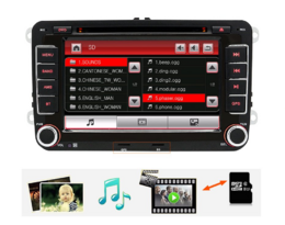 Autorádio 2DIN Geborn pro VW/Škoda 7"
