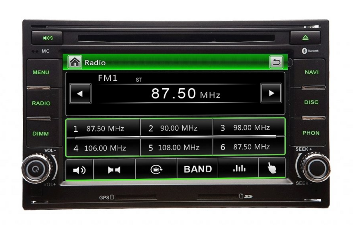 Autorádio 2DIN Geborn Škoda Fabia I./Octavia I./Superb I.