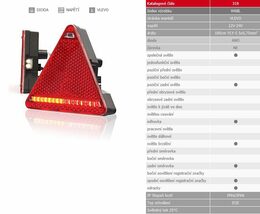 Sdružené světlo W68L (319) LED s mlhovkou + SPZ z boku